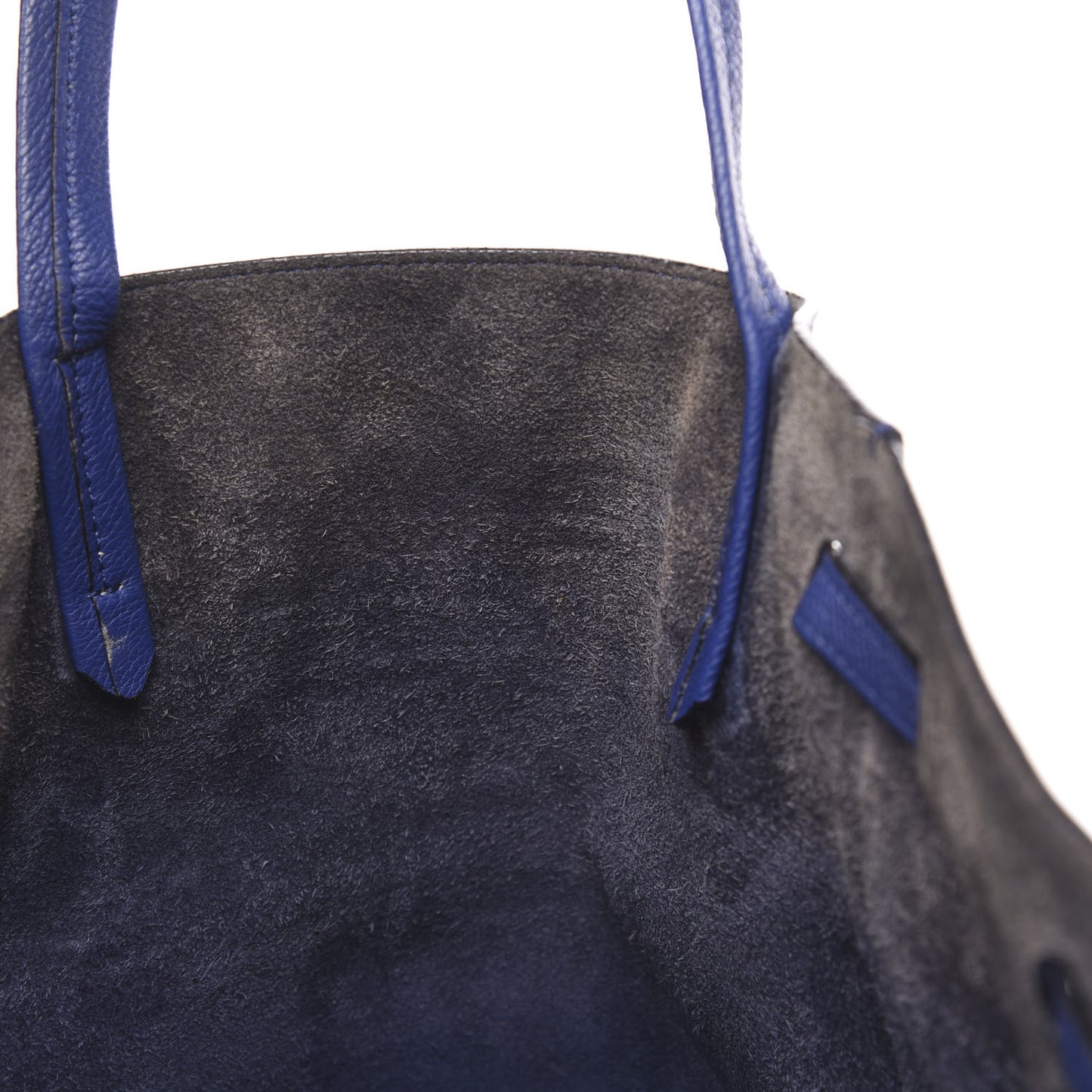 Soft Grained Calfskin Medium Belt Cabas Phantom Indigo