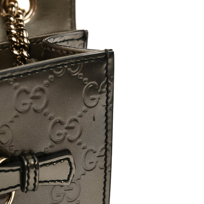 Gucci Shine Guccissima Mini Emily Chain Shoulder Bag Sasso 11 of 12