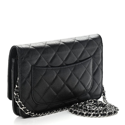 Chanel Caviar Quilted Wallet On Chain WOC Black 3 of 13
