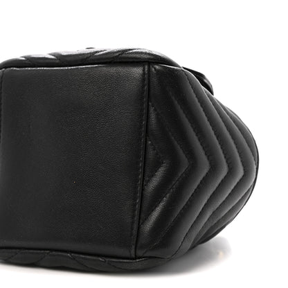 Saint Laurent Lambskin Matelasse Monogram Joe Nano Bucket Bag Black 9 of 13