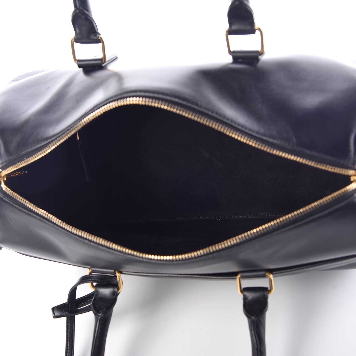 Saint Laurent Calfskin Classic Duffle 6 Black 6 of 15