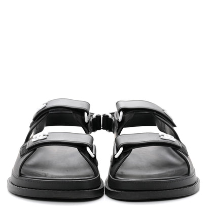 Chanel Rubber CC Dad Sandals 37 Black 2 of 8