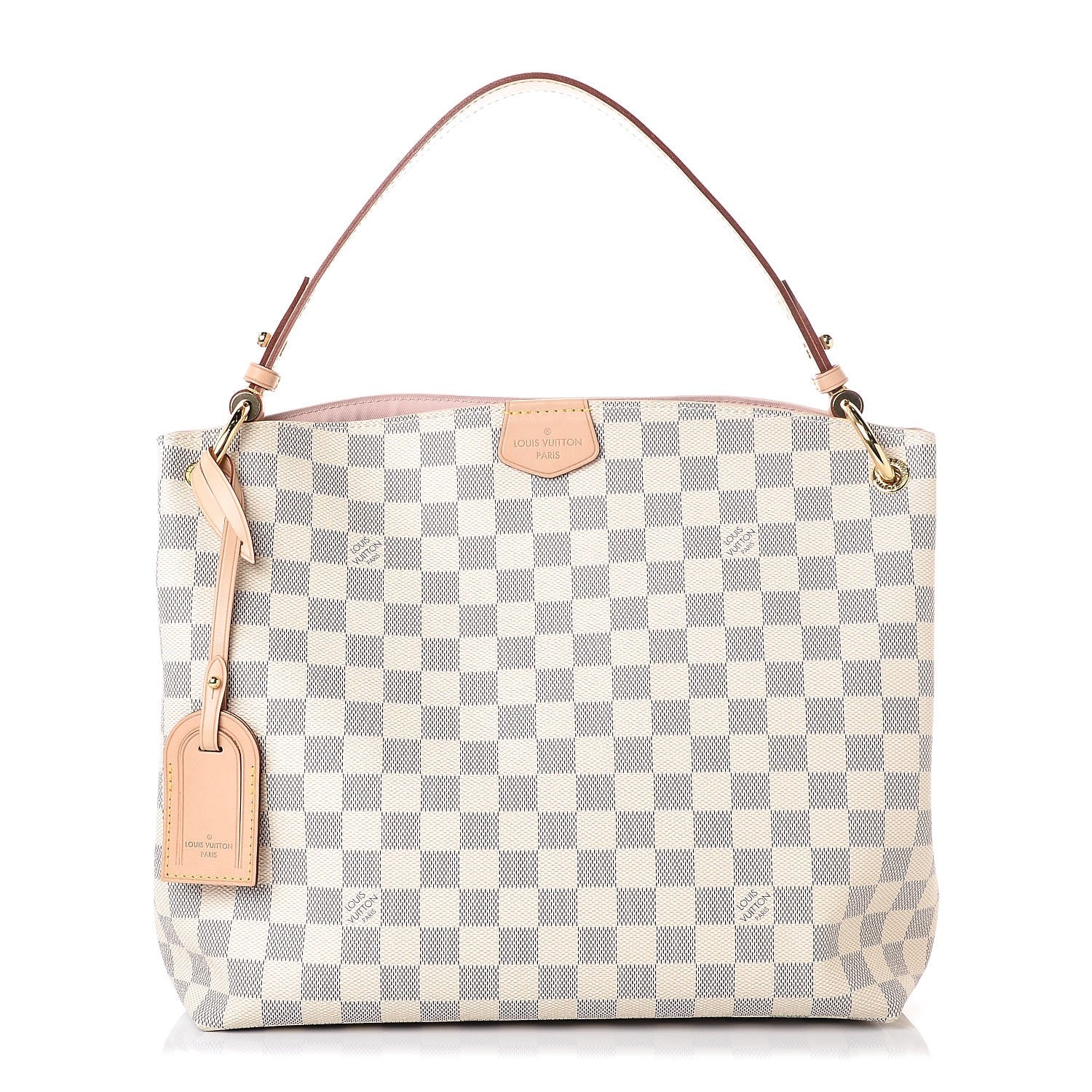 Louis Vuitton Damier Azur Graceful PM Rose Ballerine 1 of 8