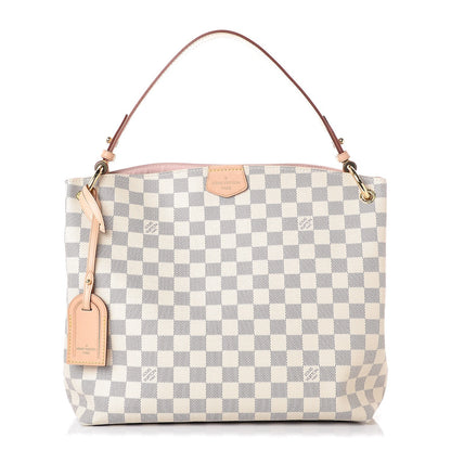 Louis Vuitton Damier Azur Graceful PM Rose Ballerine 1 of 8