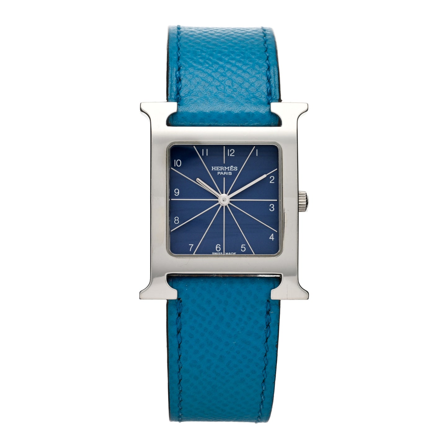 Stainless Steel Lizard 26mm Heure H Hour Quartz Watch Mykonos