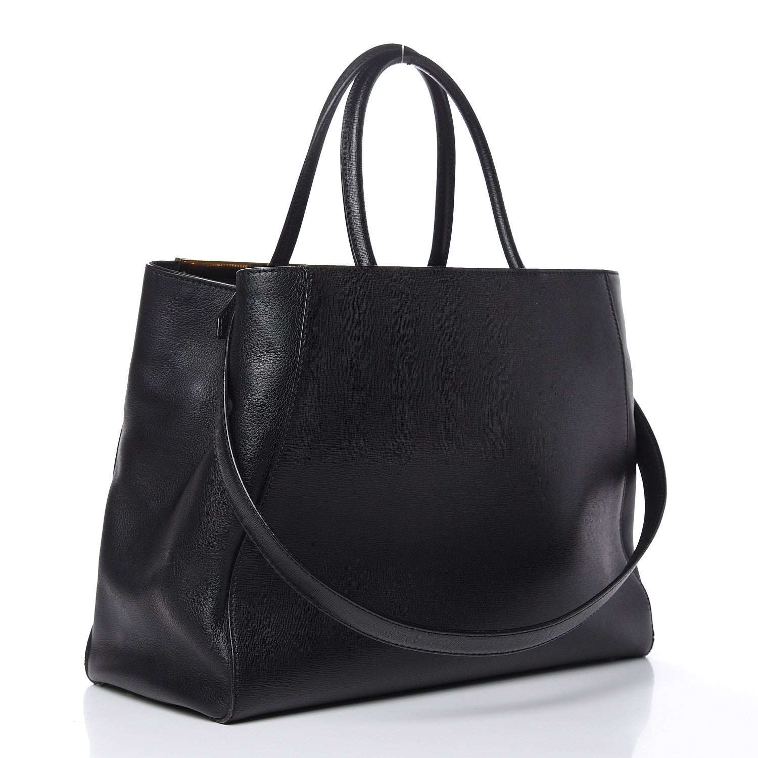 Fendi Vitello Elite Regular 2Jours Tote Black 3 of 19