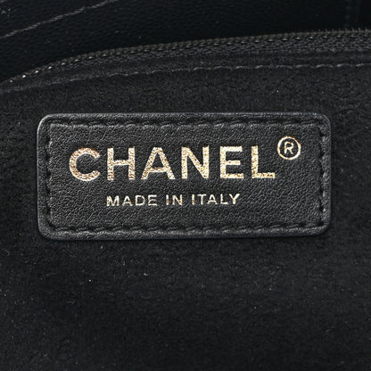 Chanel Caviar Small Studded Deauville Tote Black 6 of 10