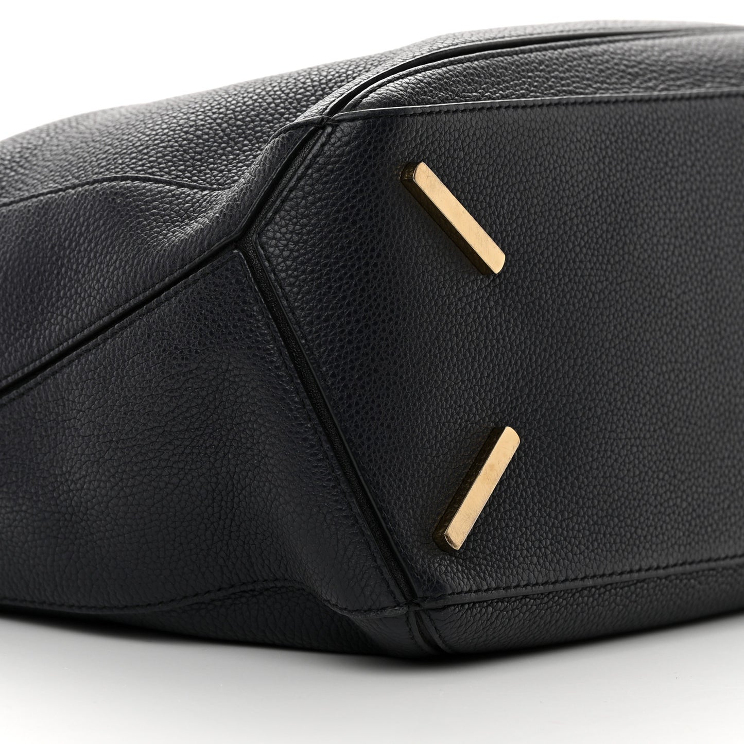 Calfskin Medium Puzzle Bag Midnight Blue Black