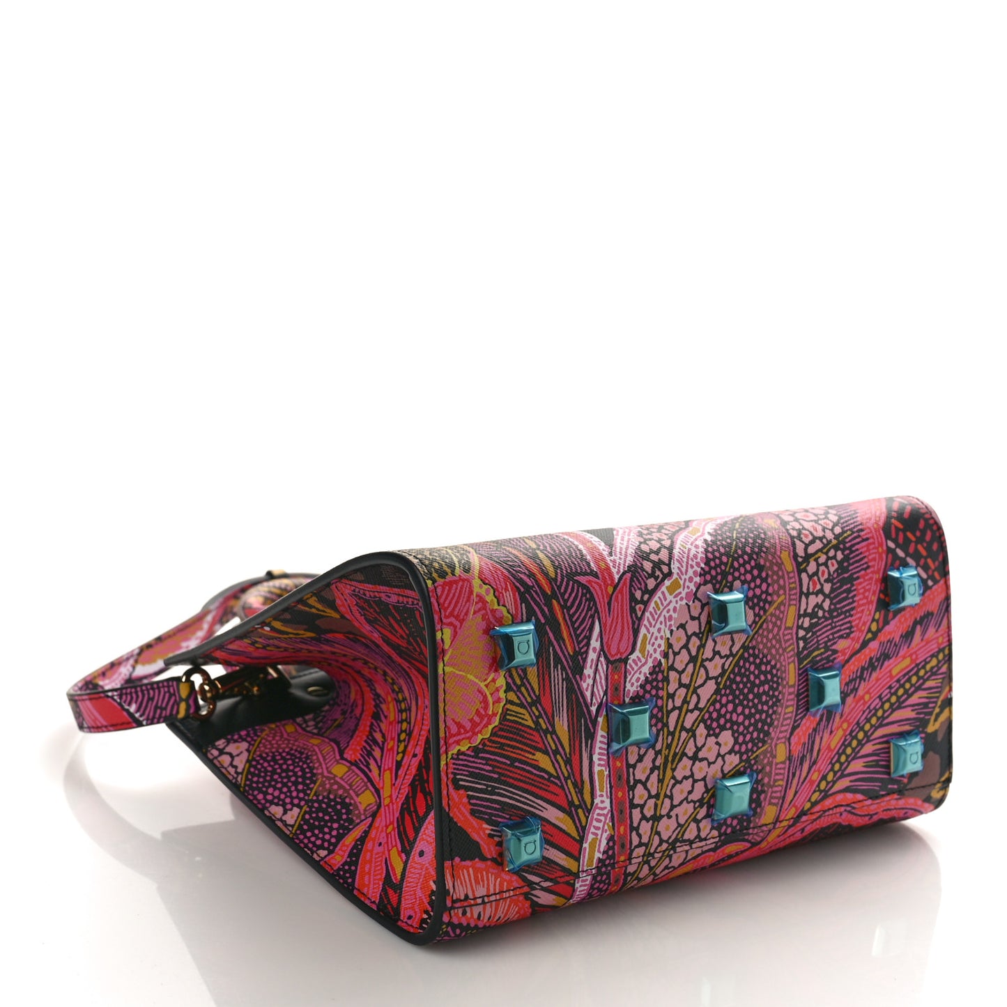 Calfskin Batik Print Small The Studio Bag Multicolor