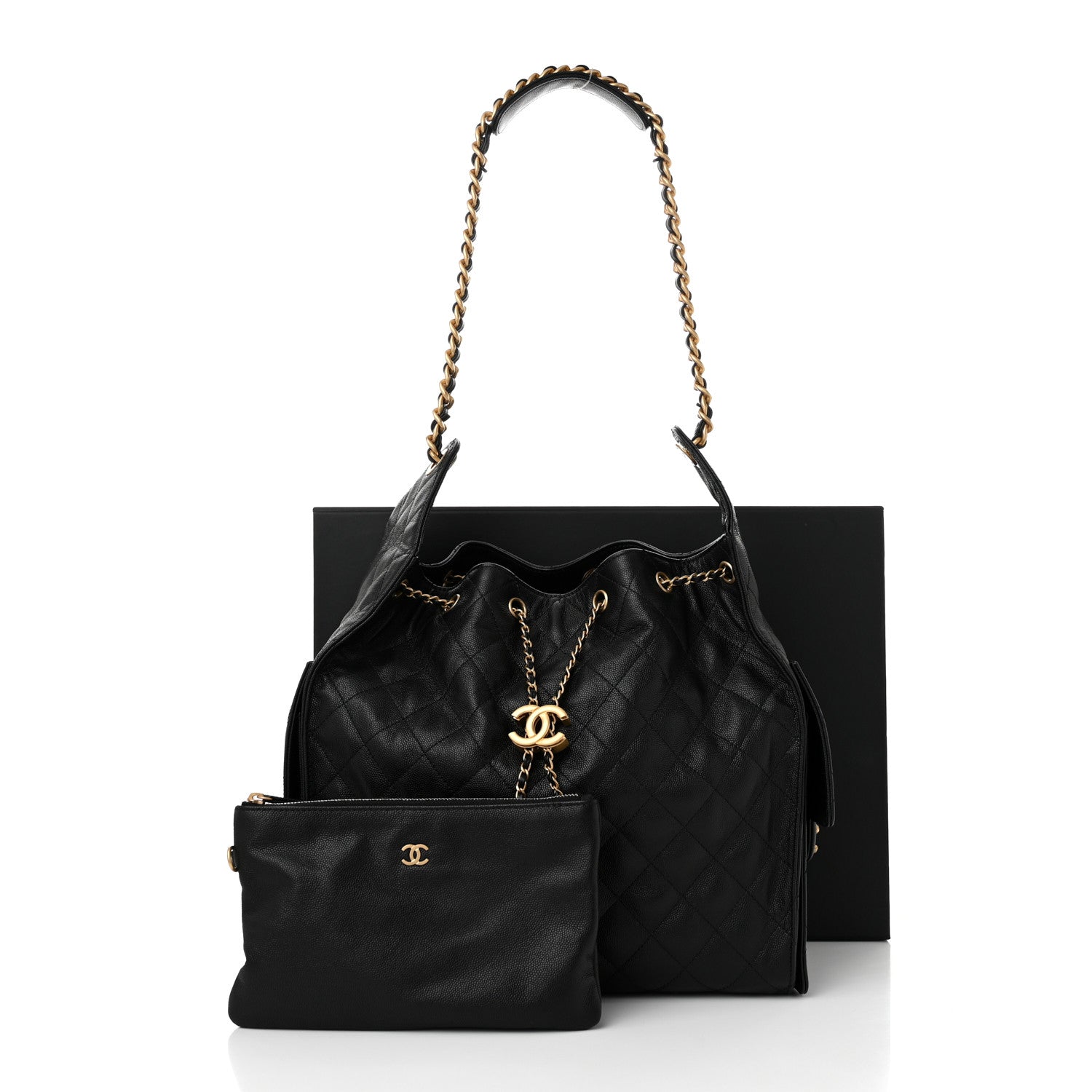 Chanel Caviar Quilted Medium Chanel 25 Handbag Black 12 of 12