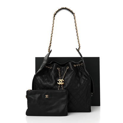Chanel Caviar Quilted Medium Chanel 25 Handbag Black 12 of 12