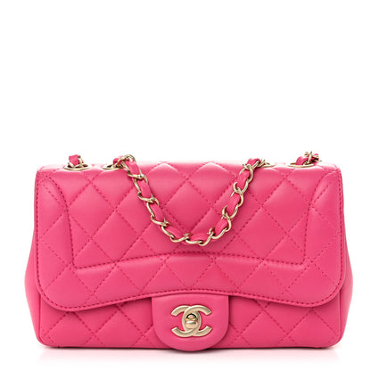 Chanel Lambskin Quilted Mini Mademoiselle Chic Flap Pink 1 of 10