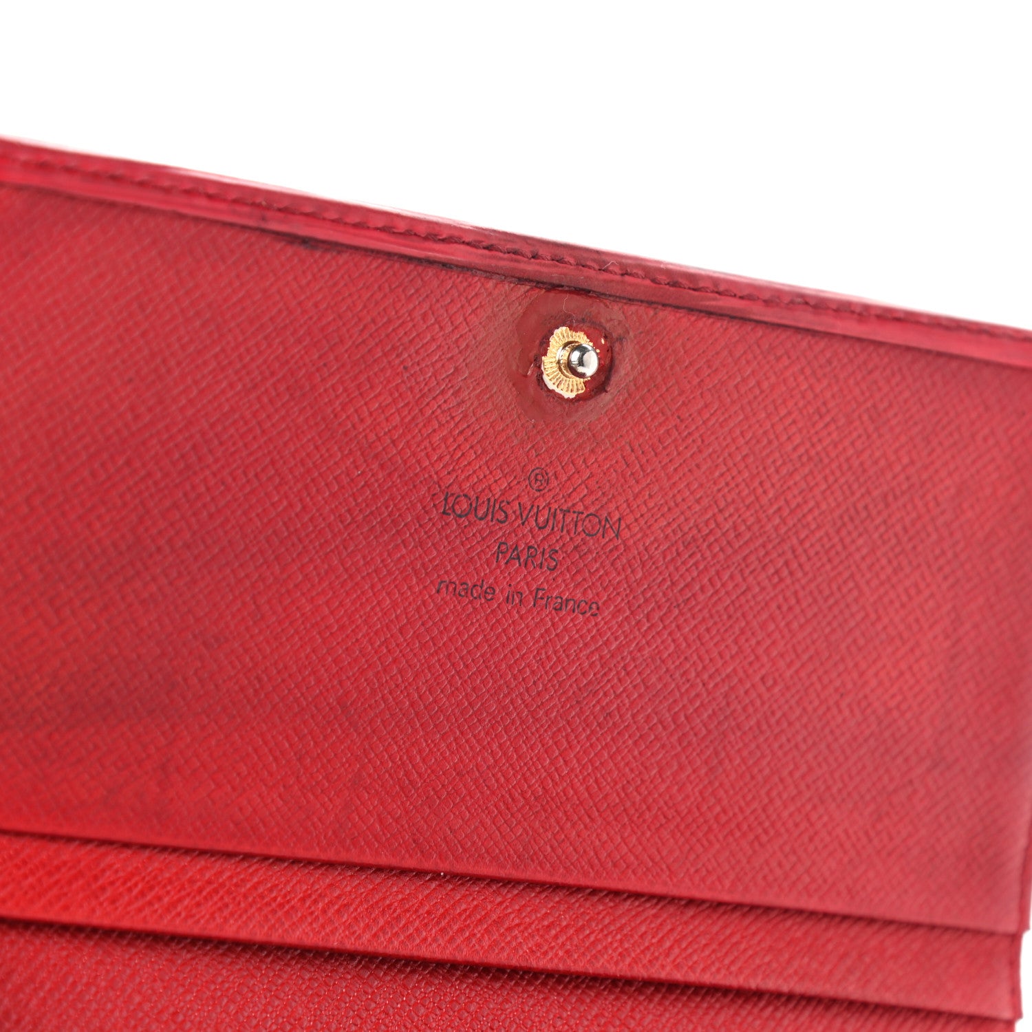 Louis Vuitton Epi Porte-Monnaie Billets Tresor Wallet Castillan Red 14 of 17