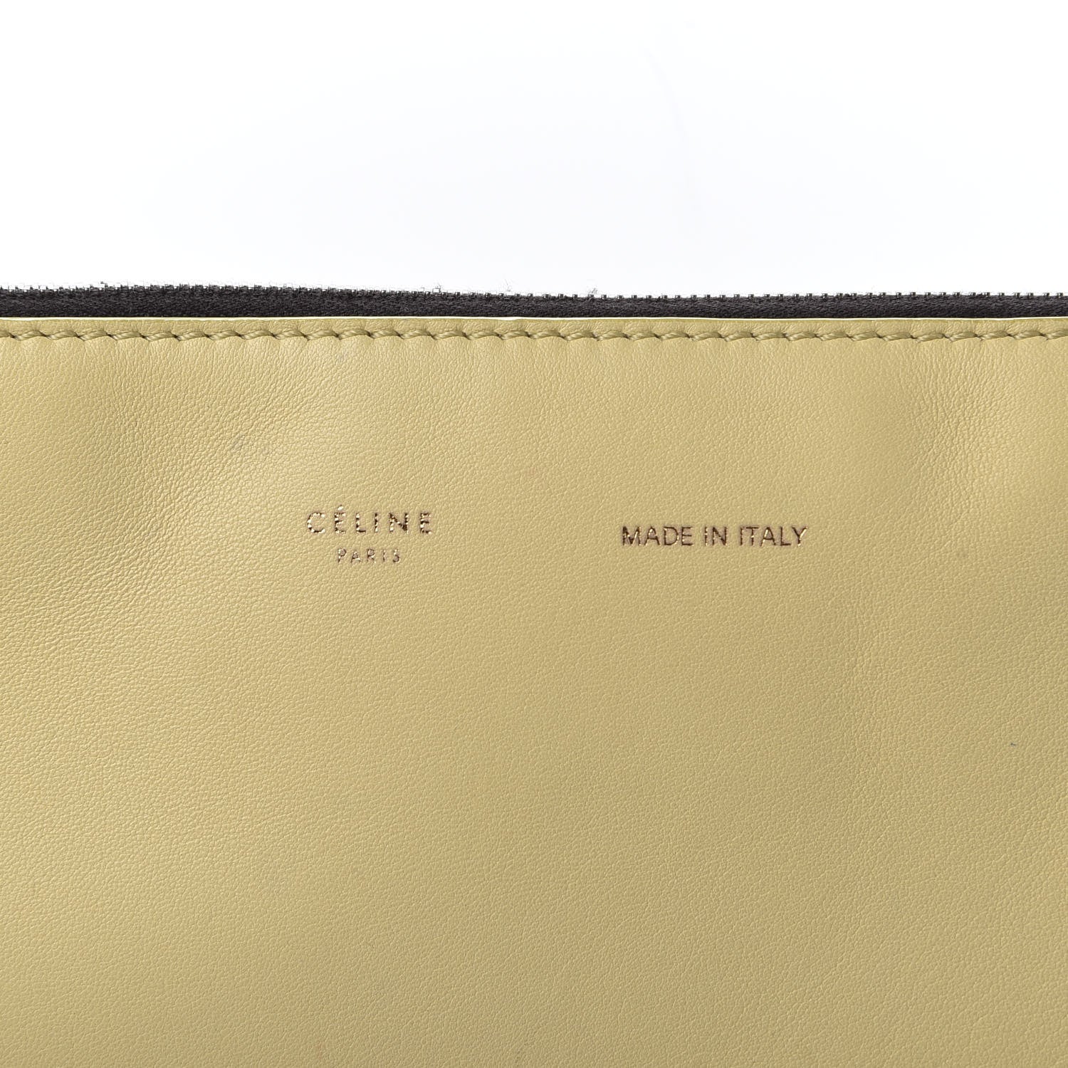 Celine Lambskin Soft Trio Zipped Bag Vanilla 7 of 9
