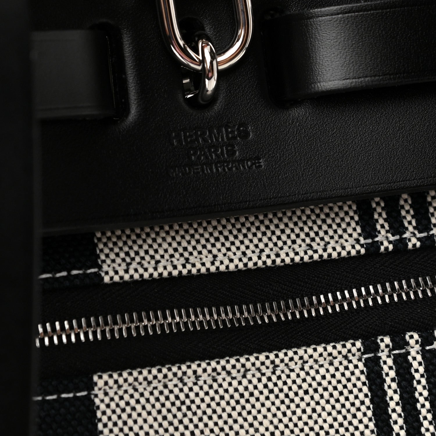Hermes Vache Hunter Toile H Vibration Herbag a Dos Retourne Backpack Ecru Beige Naturel 7 of 10