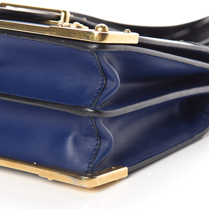 Prada City Calf Saffiano Cahier Bag Inchiostro Black 9 of 9