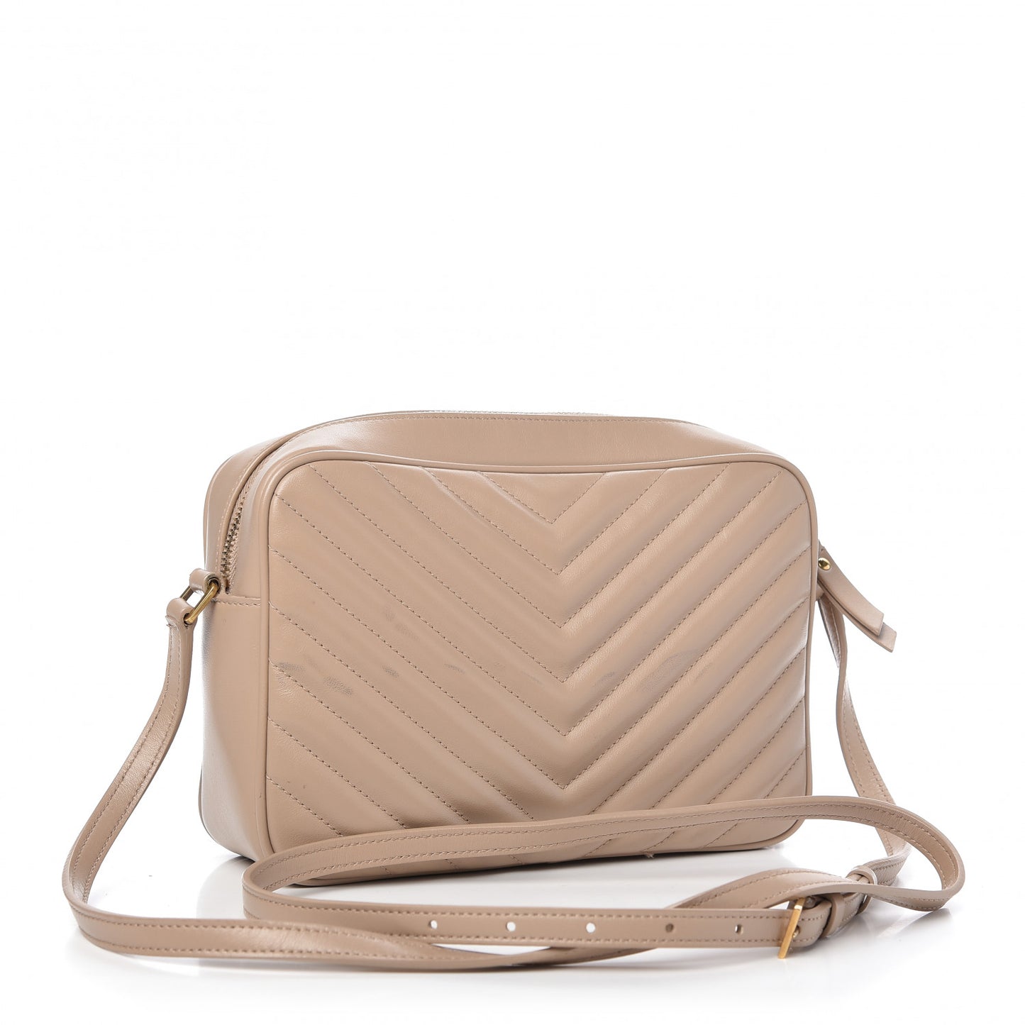 Calfskin Matelasse Monogram Lou Camera Bag Nude Powder