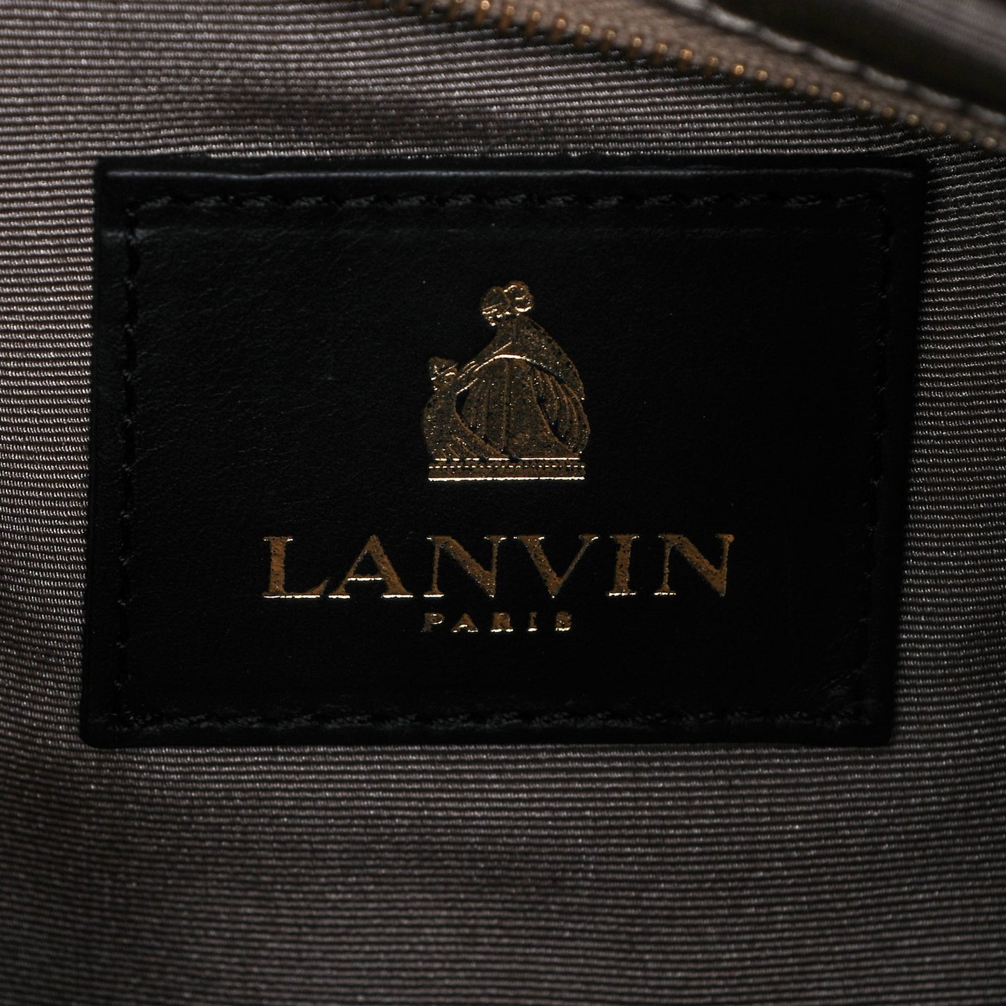 Calfskin Pony Hair Swag Tote Black Leopard