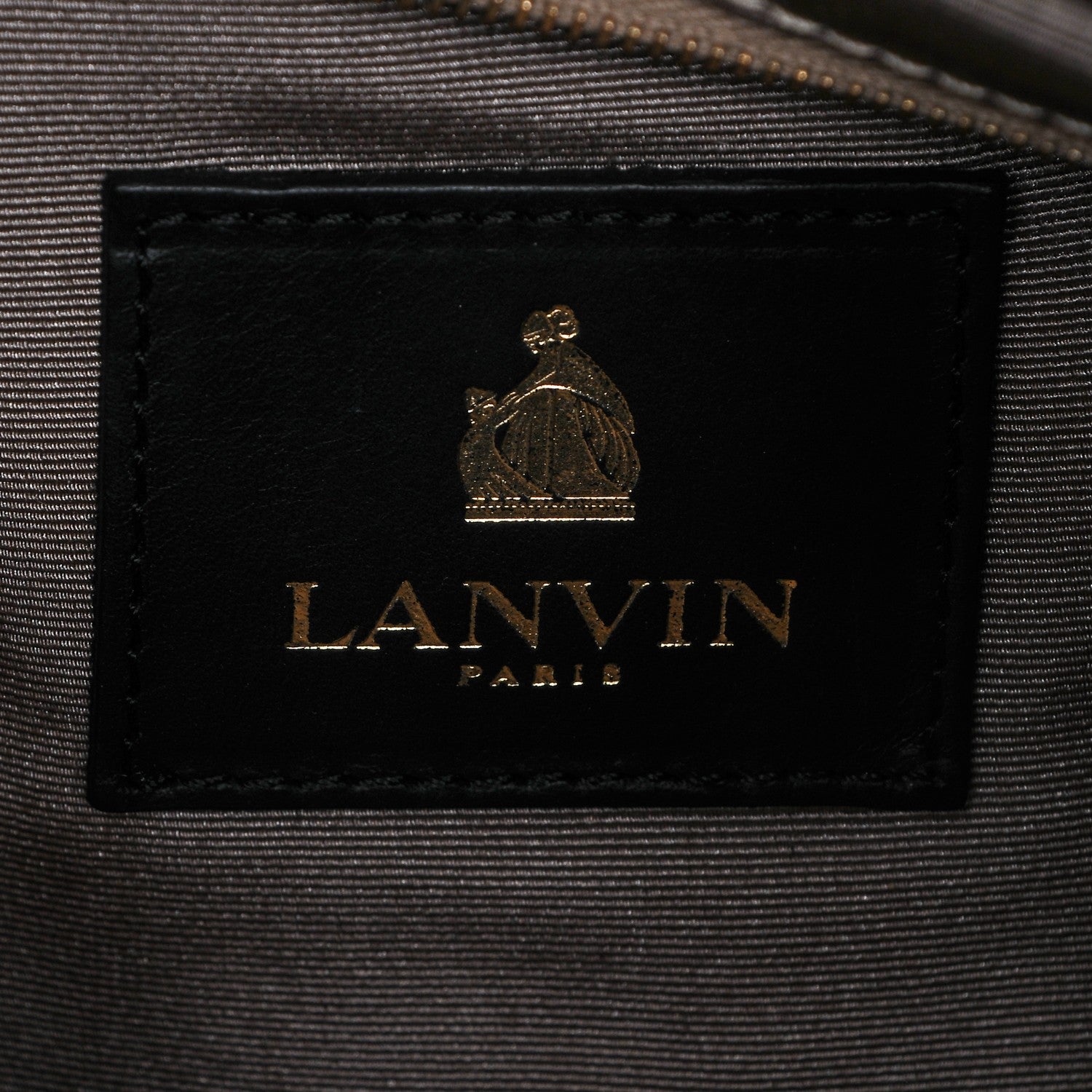 Lanvin Calfskin Pony Hair Swag Tote Black Leopard 6 of 6