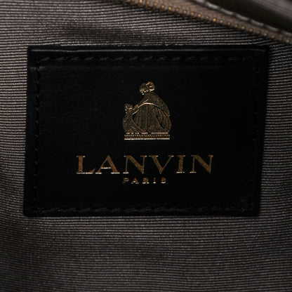 Lanvin Calfskin Pony Hair Swag Tote Black Leopard 6 of 6