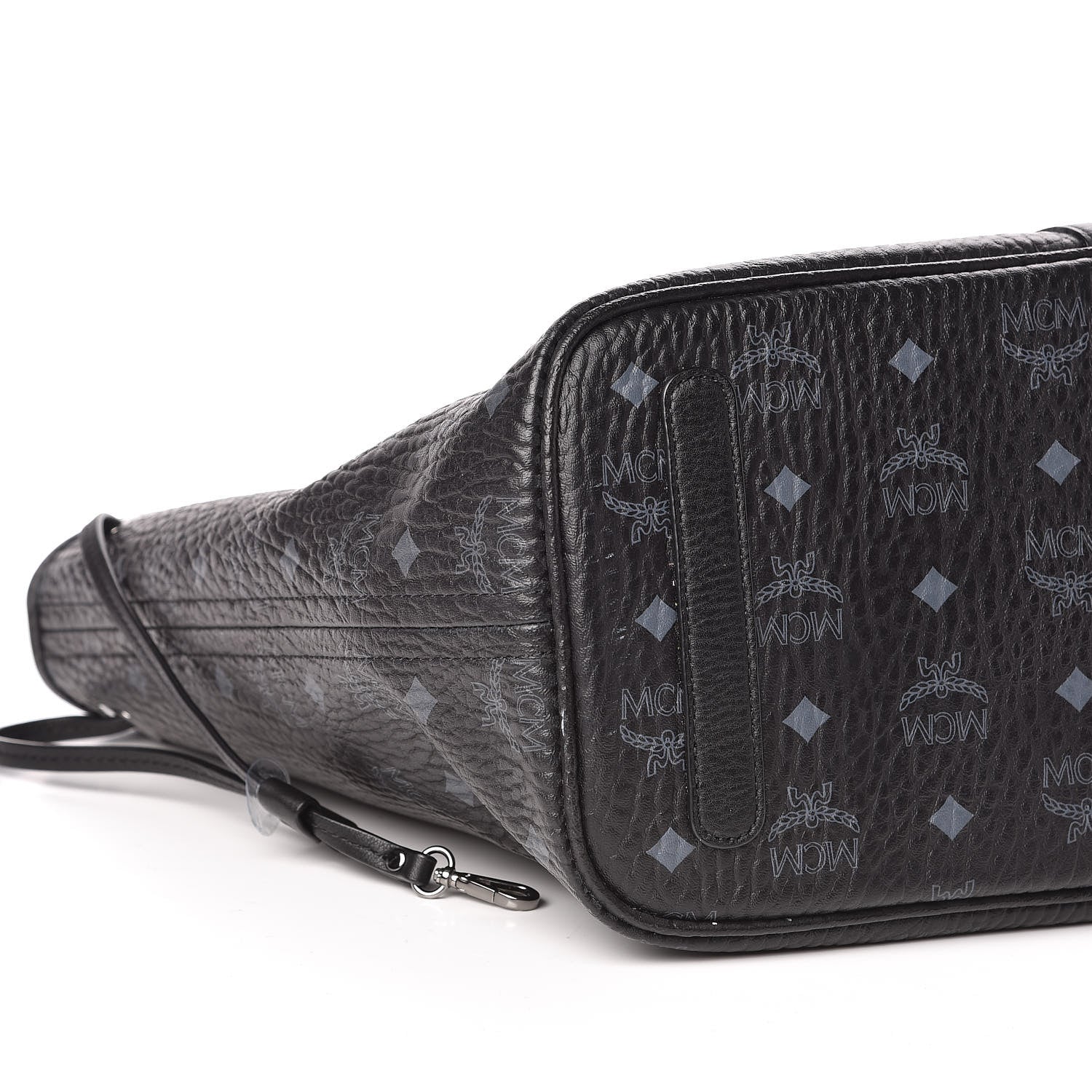 MCM Visetos Medium Liz Reversible Shopper Tote Black 11 of 14