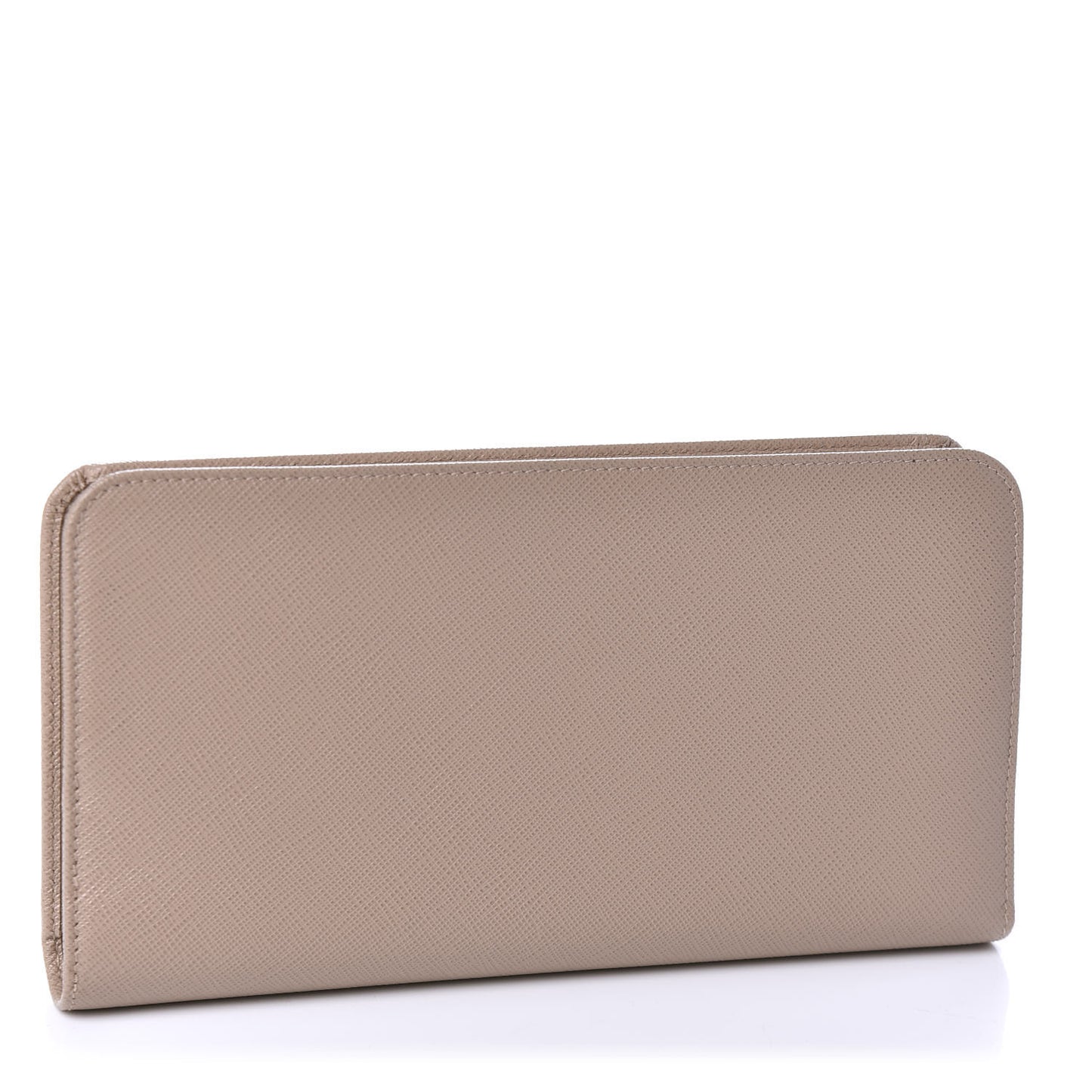 Saffiano Metal Double Snap Travel Wallet Cammeo