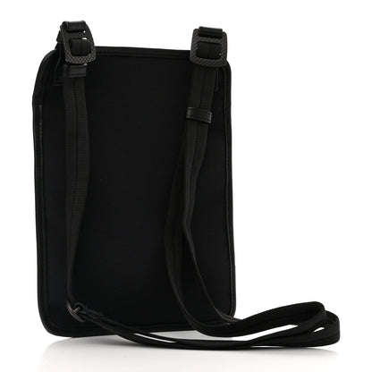 Bottega Veneta Nappa Intrecciato Nylon High Tech Crossbody Pouch Black 3 of 9