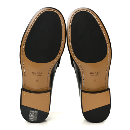 Gucci Calfskin Miro Soft Womens Mocassin Loafers 39 Black 6 of 10