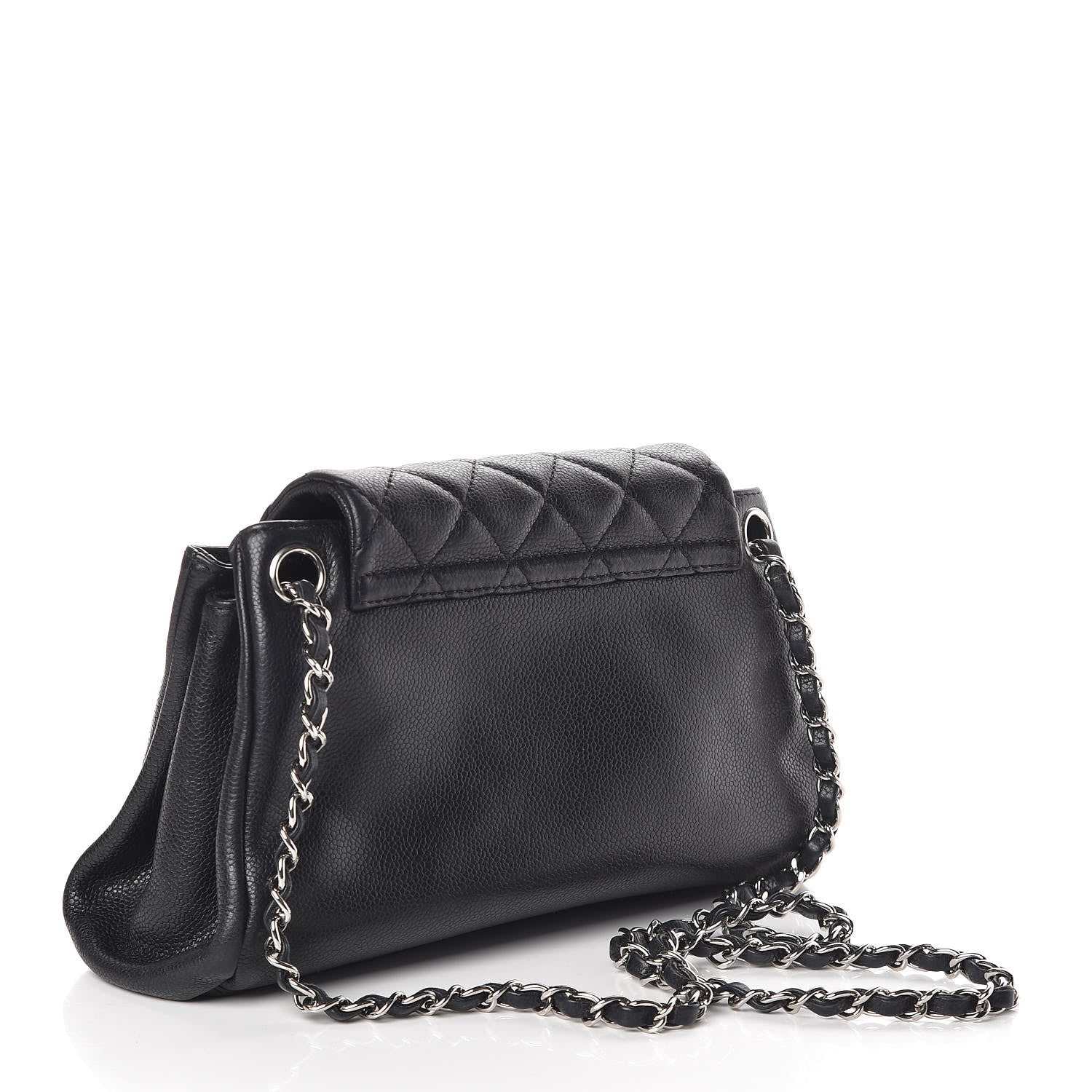 Chanel Caviar Quilted Accordion Mademoiselle Flap Black 3 of 10