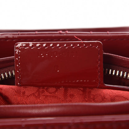 Christian Dior Patent Cannage Medium Lady Dior Red 7 of 11