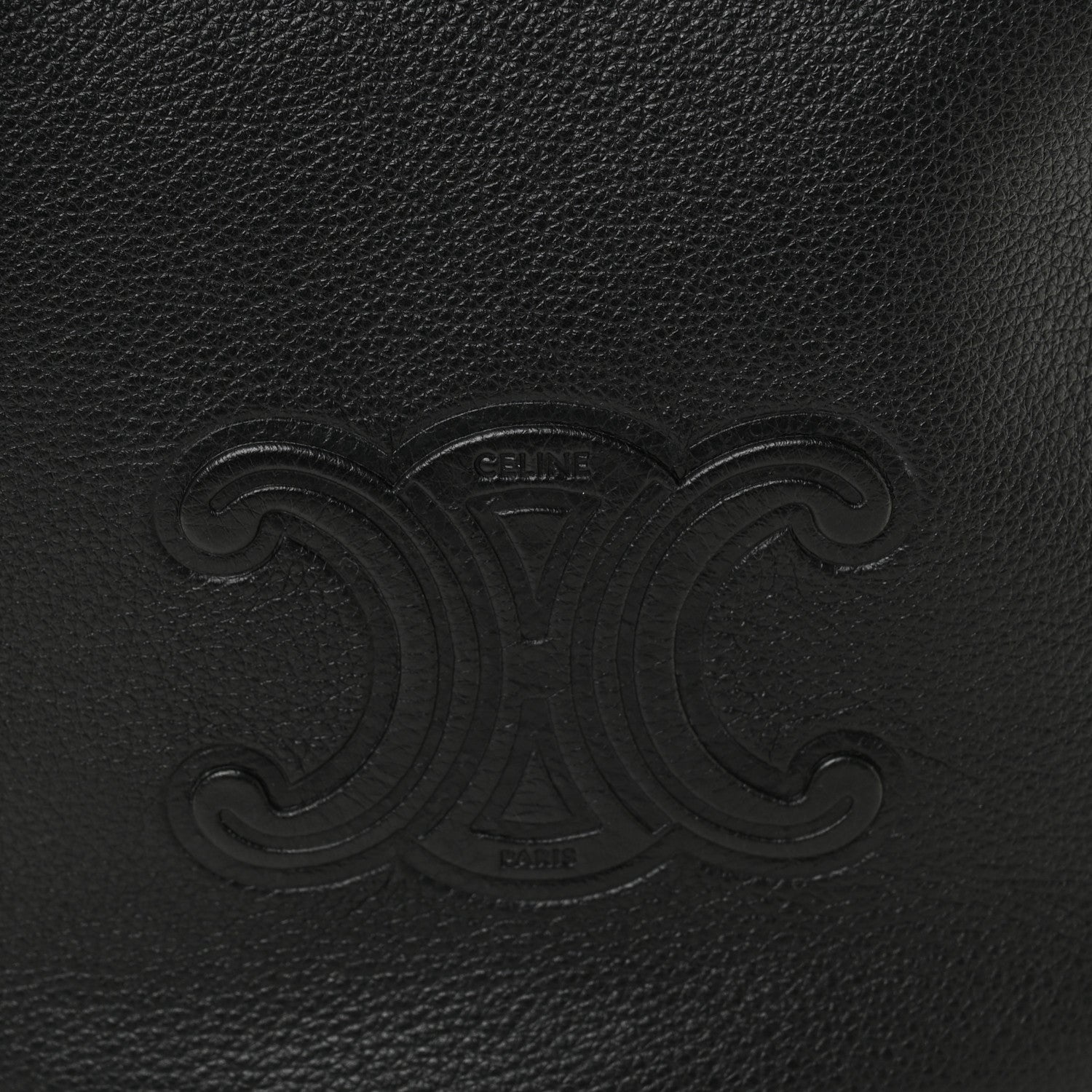 Celine Supple Calfskin Cuir Triomphe Small Heloise Shoulder Bag Black 8 of 10