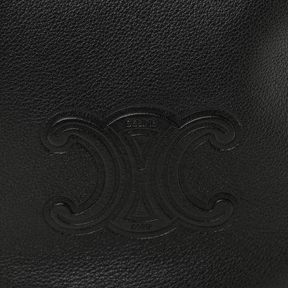 Celine Supple Calfskin Cuir Triomphe Small Heloise Shoulder Bag Black 8 of 10