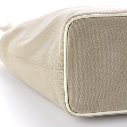 Prada Canvas Hobo Naturale White 6 of 17