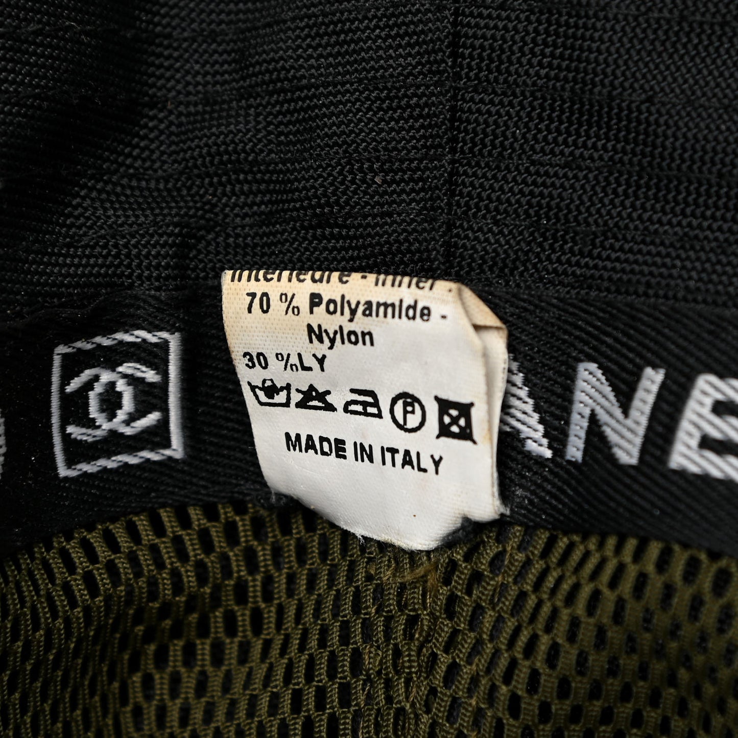 Nylon Logo Bucket Hat M Black