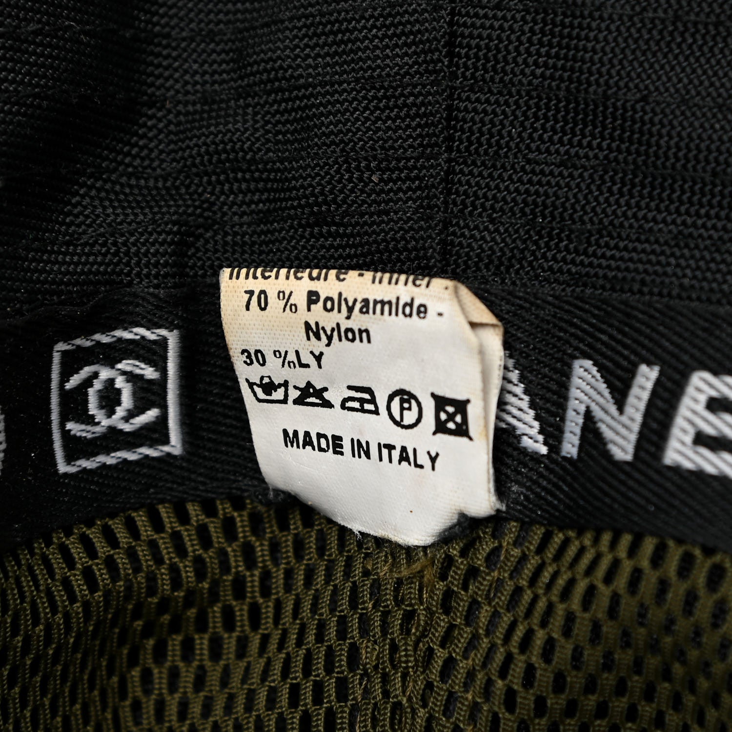 Chanel Nylon Logo Bucket Hat M Black 6 of 7