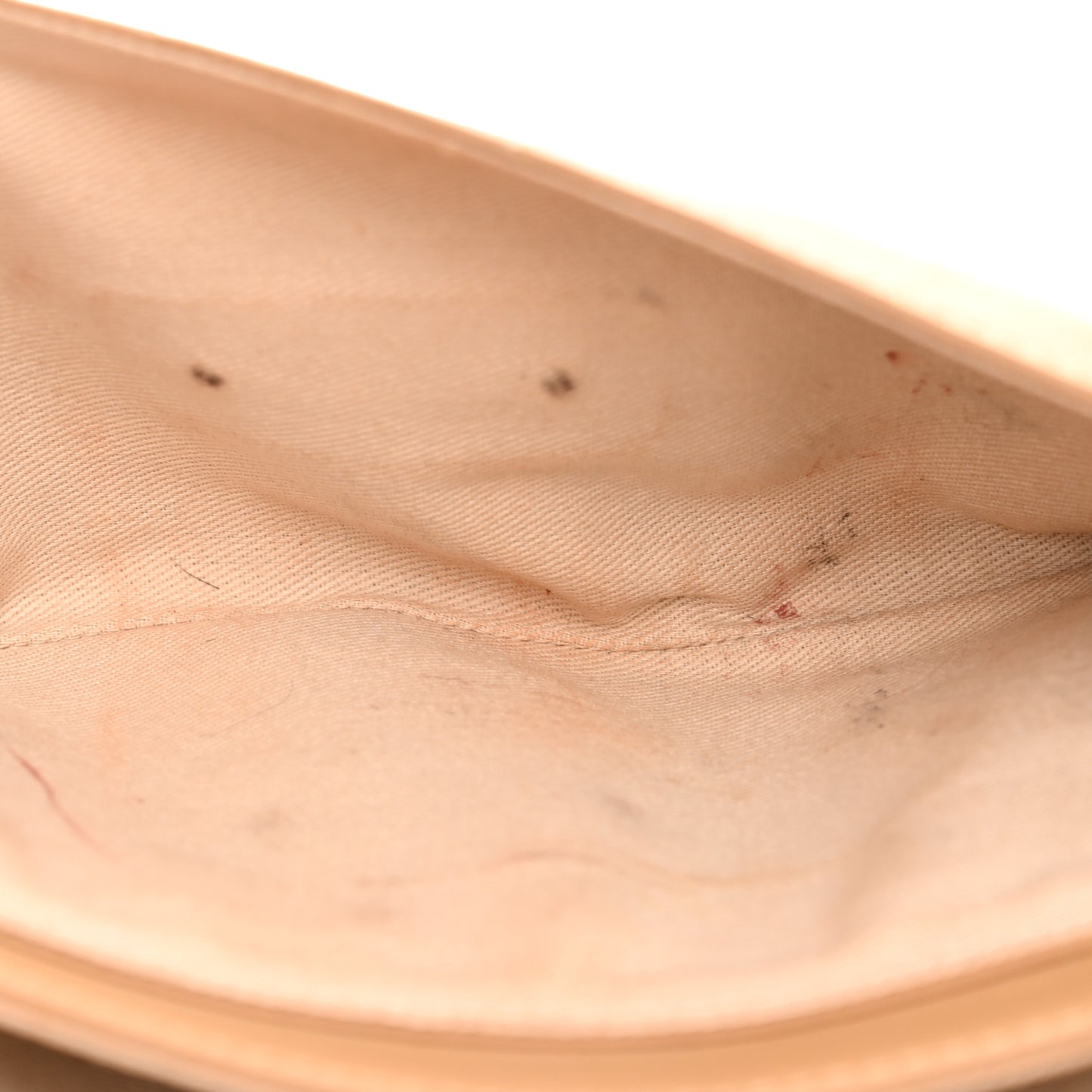 Lambskin Mademoiselle Chocolate Bar Shoulder Bag Beige