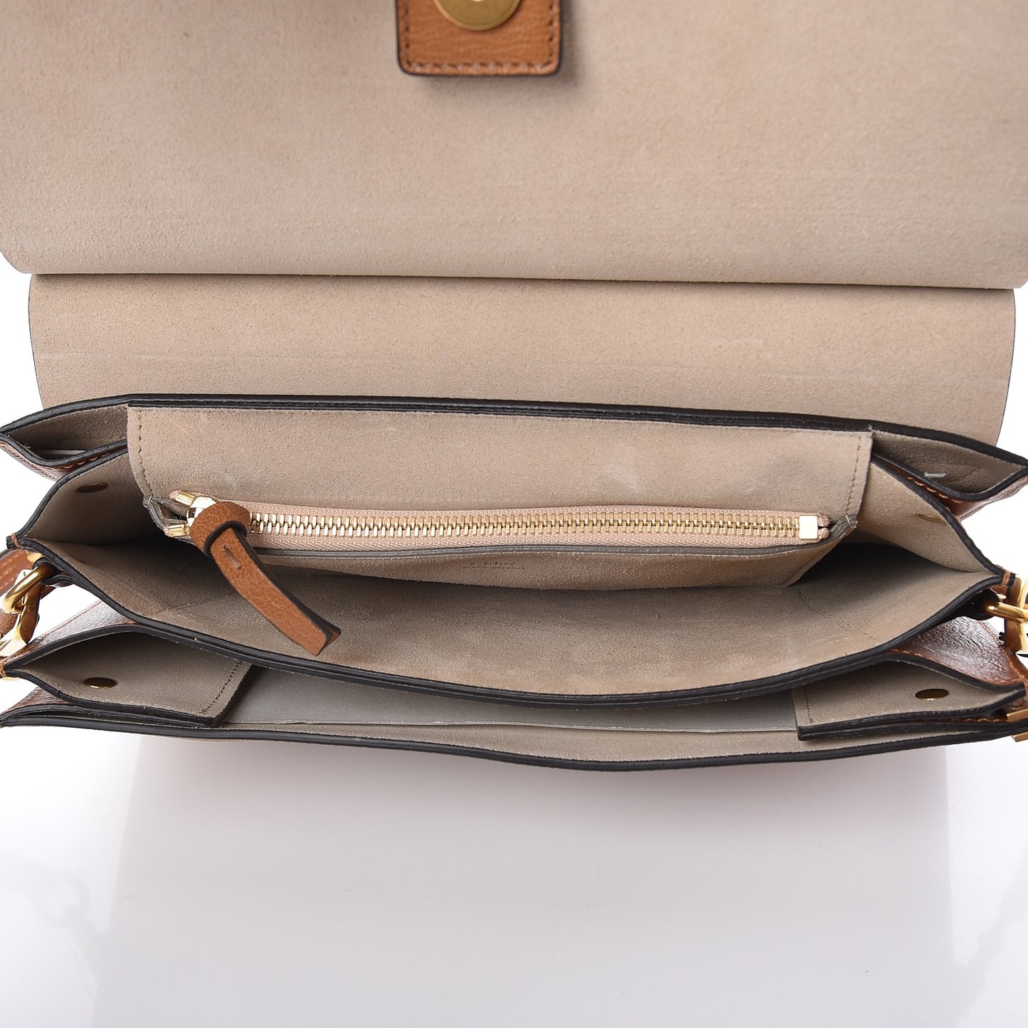 Goatskin Medium Faye Shoulder Bag Caramel