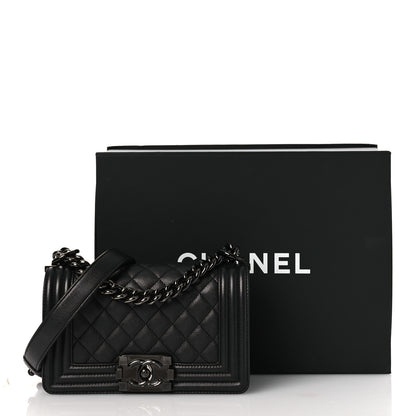 Chanel Caviar Quilted Small Boy Flap So Black 14 of 14