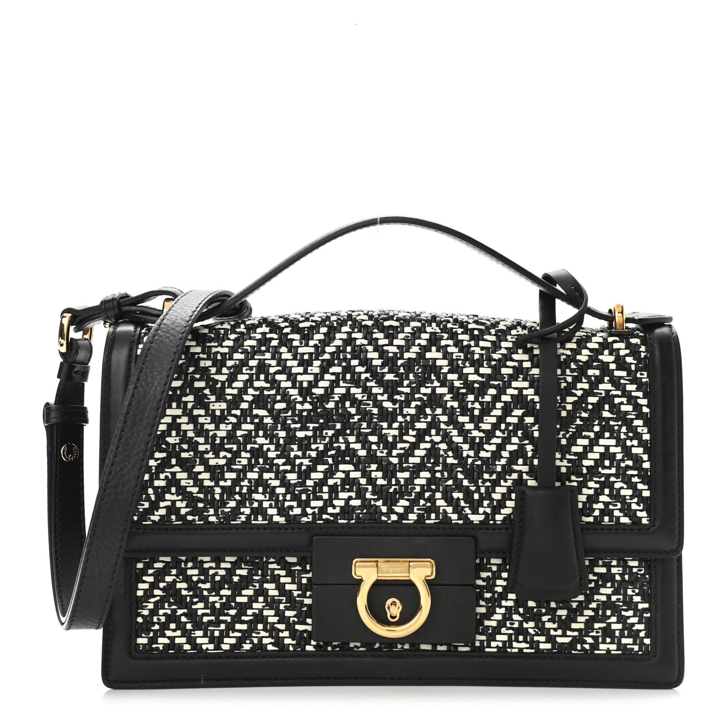 Tweed Aileen Bag Black White