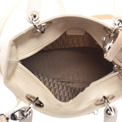 Christian Dior Lambskin Cannage Medium Lady Dior Light Beige 5 of 21