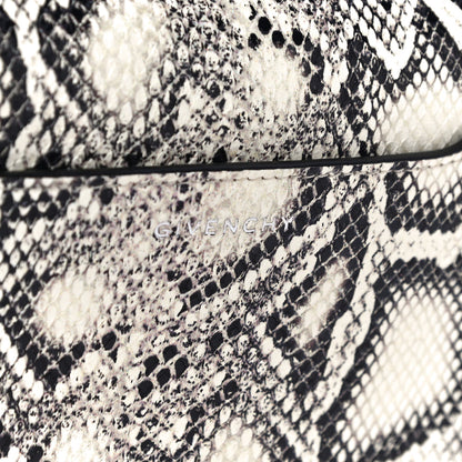 Givenchy Calfskin Snake Embossed Small 4G Crossbody Black White 6 of 9