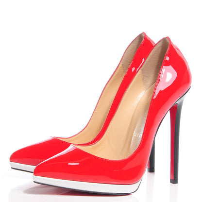 Christian Louboutin Patent Pigalle Plato 140 Pumps 36.5 Corazon 3 of 7