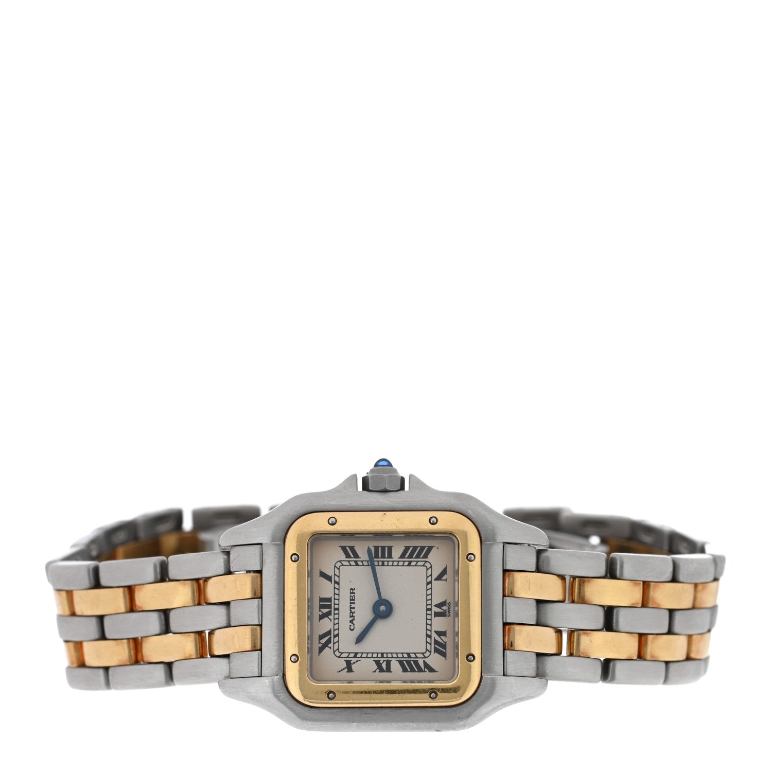 Cartier Stainless Steel 18K Yellow Gold 22mm Panthere Quartz Watch 2 of 4