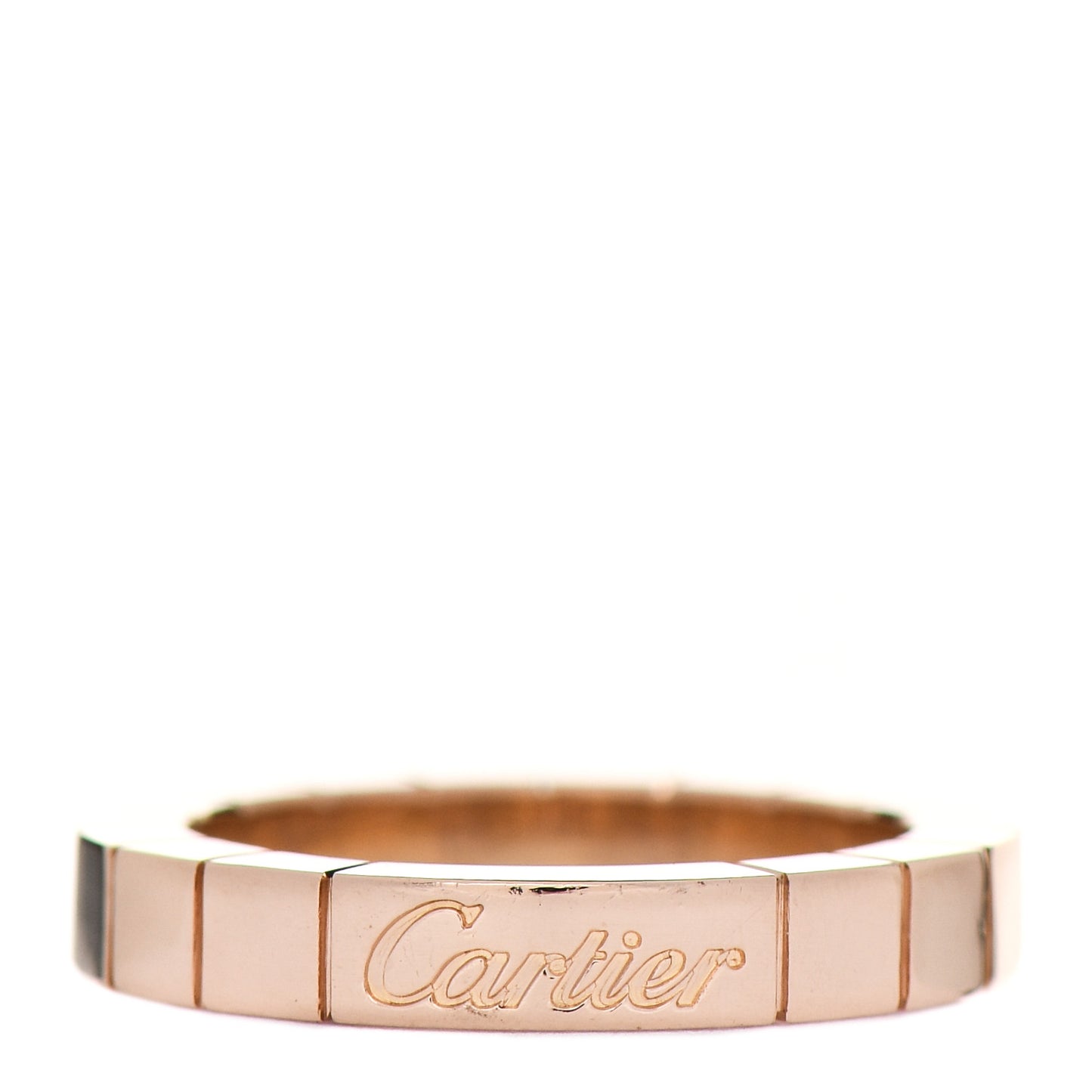 18K Pink Gold 3mm Lanieres Ring 46 3.75