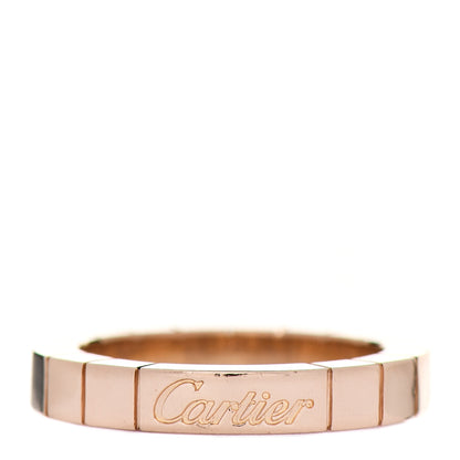 Cartier 18K Pink Gold 3mm Lanieres Ring 46 3.75 1 of 4