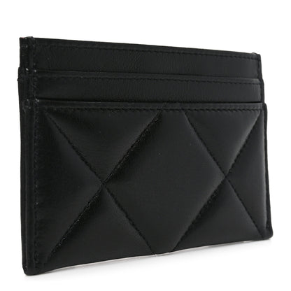 Chanel Lambskin Quilted Chanel 19 Card Holder Black 3 of 9