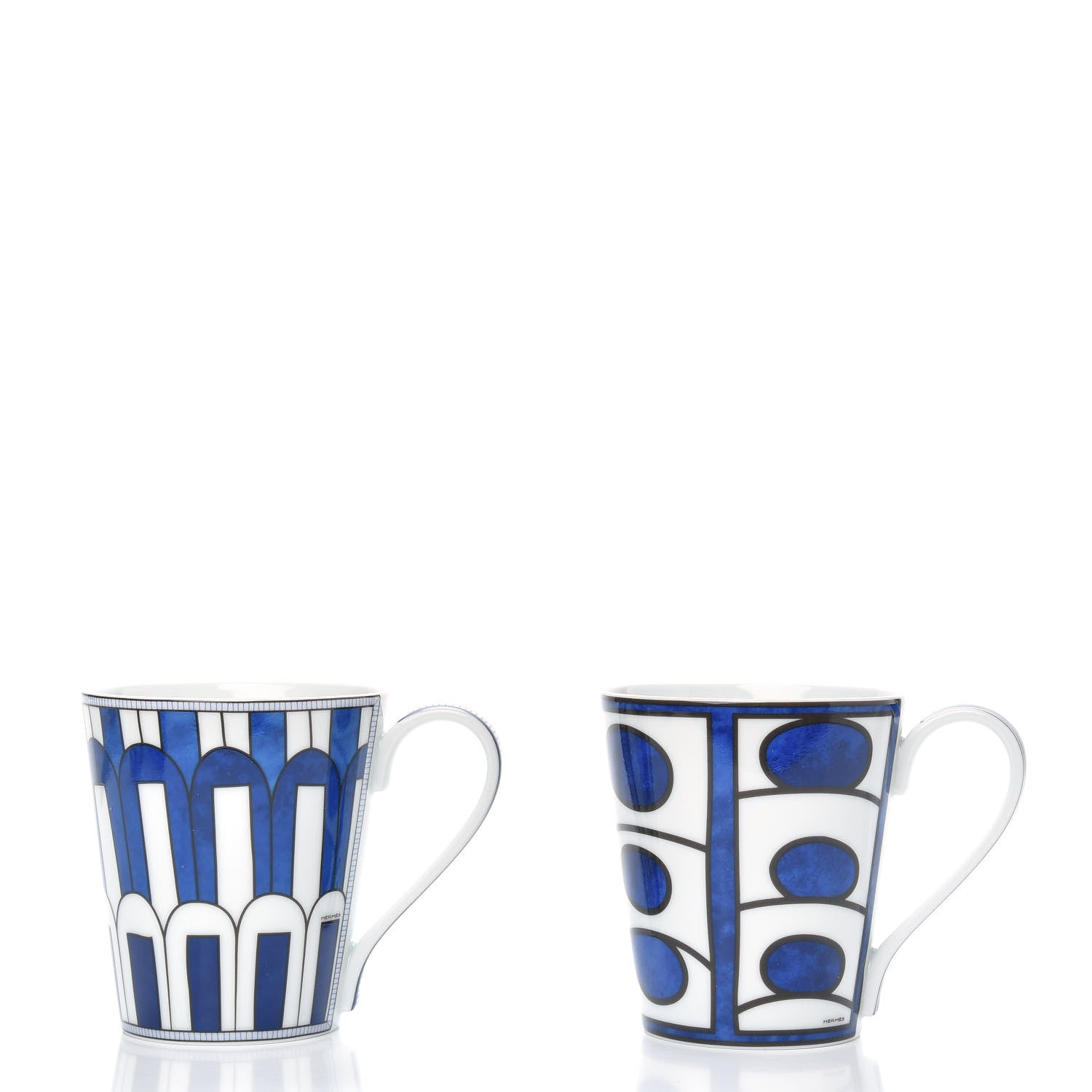 Hermes Porcelain Bleus d'Ailleurs Mug Set Of 2 3 of 7