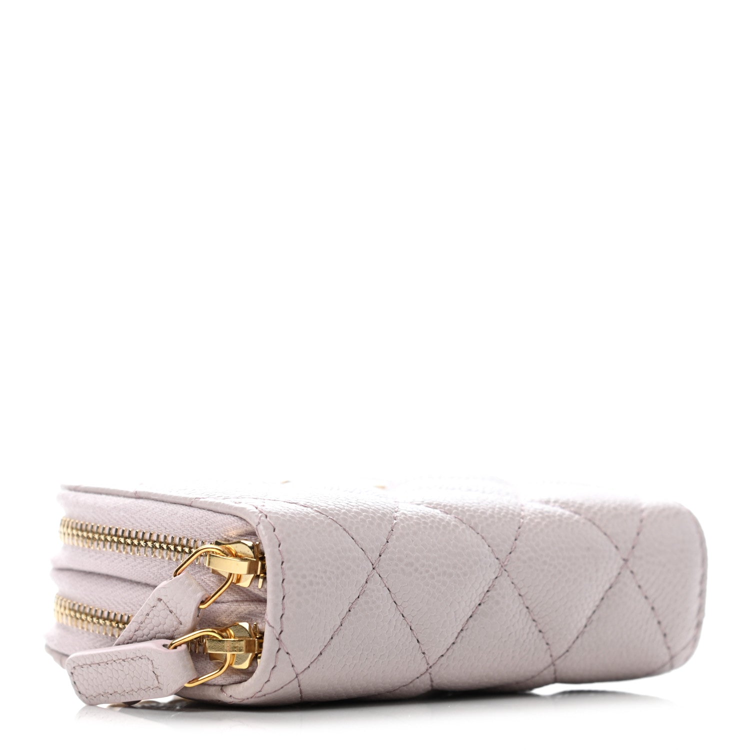 Chanel Caviar Quilted Miss Coco Zip Card Holder On Chain Light Pink 4 of 7