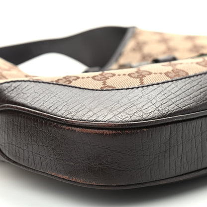 Gucci Monogram Web Jackie O Hobo Dark Brown 8 of 9