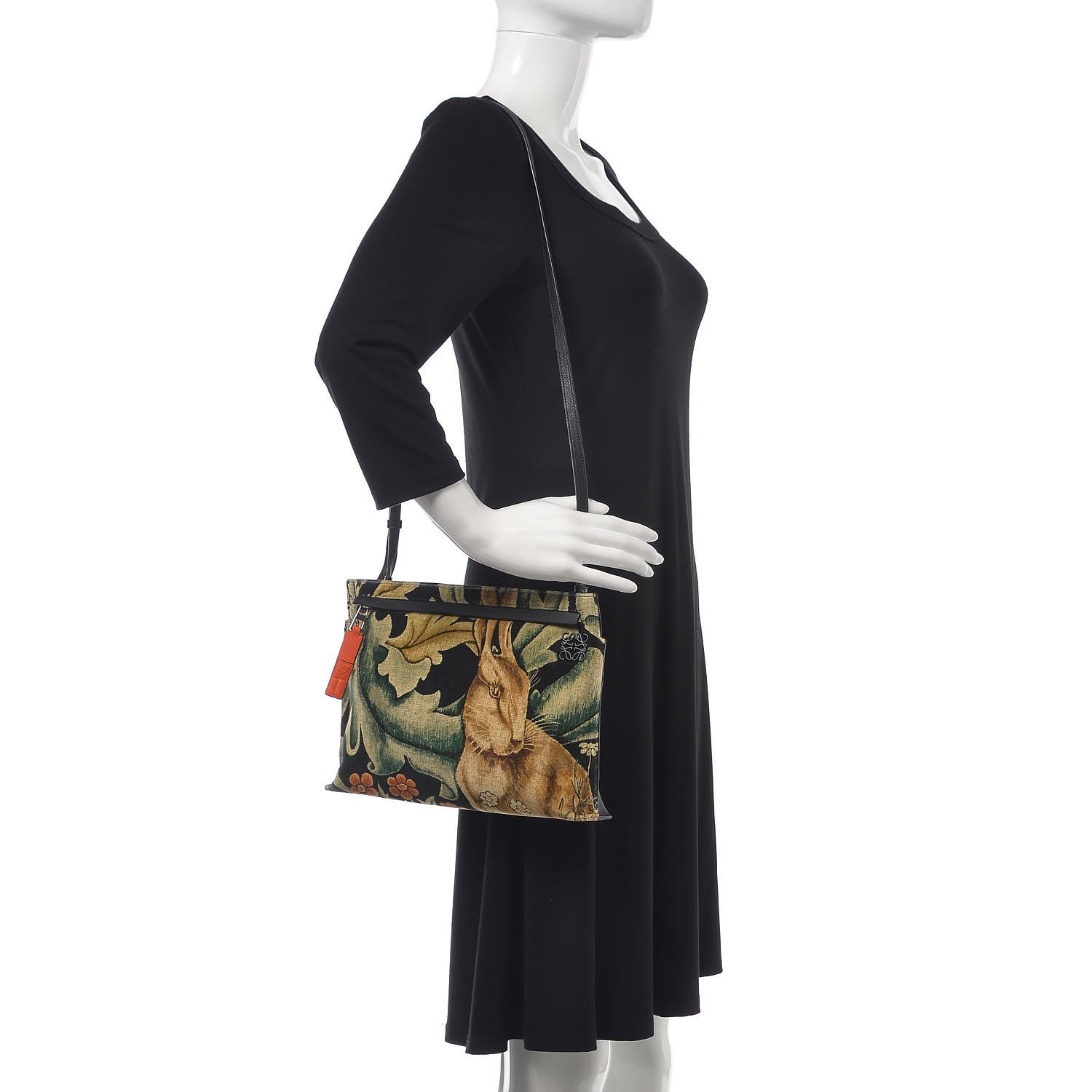 Loewe Canvas Rabbit T Pouch Bag 2 of 8